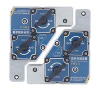 Welding Magnet 2 Switch 90 Degree 28KG Magnetic Holder Angle Support Fixture Tool for Steel/Iron Welding