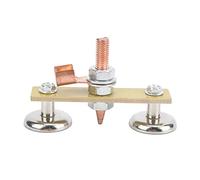 Welding Magnet Head Iron Insulation Board Double Ground Connector Spotter Tool 4mm Thick Professional Welding Accessory for Metal Fabrication Iron Material