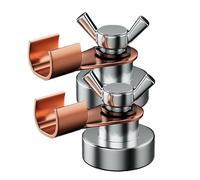 Welding Magnetic Clamp - 2X Magnet Heads Ground Clamps, Copper Tail Heavy Duty, High Current Stability, Reliable Strong Magnetism Tools | Magnetic Clamp for Metal Fabrication Welding Projects