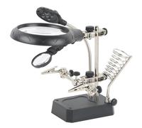 Welding Magnifying Glass Auxiliary Clip Magnifier 3 In1 Hand Soldering Solder Iron Stand Holder Station Repair Tool