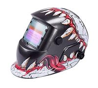 Welding Mask,Welding Helmet Electric Welding Mask Helmet Auto Darkening Adjustable Welding Lens Welding Electrician Protective Equipment Hard Box Packaging(Style E)