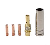 Welding Nozzle Kit, MIG Welding MB15 15AK Contact Tip, 0.8/1.0/1.2mm Welding Guard Nozzle, Dia Maximum Durability (0.8mm)