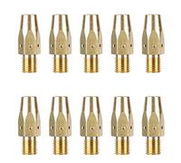 Welding Nozzles Brass Stable Performance Threaded Interface Glossy Hardware Tools for Miller M25 Welding Gun