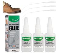 Welding Oily Adhesive, Powerful Universal Adhesive Uniglue Universal Waterproof Super Glue 50 g Multifungctional Glue Extra Strong for Plastic Metal Ceramic Leather Resin Pack of 3