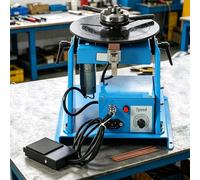 Welding Positioner Turntable, Adjustable Speed 1-12 R/Min, Angle 0 to 90°, 65mm Chuck for Small Metal Structure Welding, Welding Rotary Table