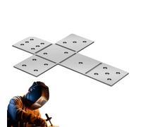 Welding Practice Kit - Steel Welding Plate Set - Square Weldings Equipment | Arc Weldings Training Practice Accessories Tools for Beginners, Weldingss Practicess Kit