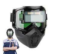 Welding Protection - Soldering Safety Helmet, Adjustable Welding Shield | Auto Darkening Protector with Strap, Lightweight Weldings Helmet for Factory Work, Metal Processing, Workshop