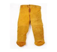 Welding Protective Clothing Leather Overalls Fire-Retardant Anti-fire Anti-wear Clothes(Pants,XL)