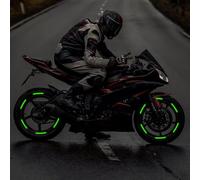 Welding Reflective Warning Sticker - Self Adhesive Wheel Safety Stickers, Visibility Enhancement Reflectors | Glow The Dark Rim Strip, Adhesive Tape Kit