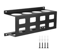 Welding Rod Organizer, 4-Slot Wall Rack, 11.6x4x5.47inches Soldering Stick Holder, Sturdy Tool Storage, Compact Space-Saving Design, Ideal for Electrician, Workshop, Home Repair, Tool Arrangement