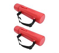 Welding Rod Storage Tubes 2 Pack - 14 Inch Waterproof Container for Electrodes, Heavy Duty Red ABS Welding Strip Holder with Airtight Seal and Retractable