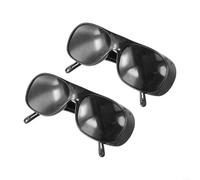 Welding Safety Eyewear Comfortable Fit Auto Darkening Glasses in a Useful Two Piece Set (Black)