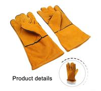 Welding Safety Gloves Made of Cowhide Protect Your Hands While Working with Heat