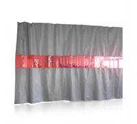 Welding Shield Blanket Fireproof Curtain with Viewing Window - Flame Retardant Workshop and Industrial Site Divider