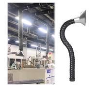 Welding Smoke Extraction Pipe, Industrial Dust Removing Fume Extractor Hose with Valve, Air Extractor Flexible Duct Collector Arm with Hood for Laboratory(Id 45MM(1 7/9 in),L 250cm/8.2ft)