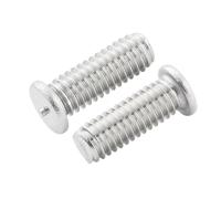 Welding Stud Screws, 100pcs/lot M5 M6 Aluminum Threaded Stud Weld Spot Welding Screw Solder Point Nail Bolt(10mm,M6)