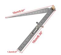 Welding Taper Feeler Bore Gauge Gage Stainless Steel Depth Ruler Hole Inspection Drill Template Gauge