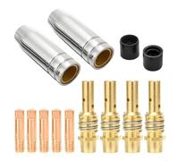 Welding Tool Accessory Bundle Features a Total of Thirteen Pieces Including Essential Tools for Professional Use in MIG Welding