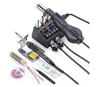 Welding Tools and Accessories 2 in 1 8898 Soldering Station,750W LCD Display Rework Welding Station,for Cell-Phone Repair Solder Tools Tin, Repairing Tool (Color : 8898 Kit 3)