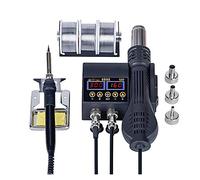 Welding Tools and Accessories 2 in 1 8898 Soldering Station,750W LCD Display Rework Welding Station,for Cell-Phone Repair Solder Tools Tin, Repairing Tool (Color : 8898 Kit 5)
