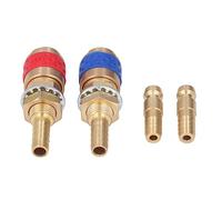 Welding Torch Quick Connect Fittings M8 Brass Water Cooled Gas Adapter Hose Connector for TIG MIG Welder