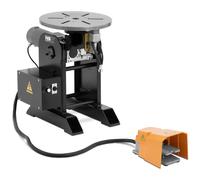 Welding Turntable 350 kg 0-135° Table Tilt Foot Pedal - Welding Accessories by MSW Black