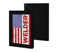 Welding U.S. Flag Cute Tablet Case Unisex Slim Hard Protective Cover Compatible with iPad 9th/ 8th/ 7th