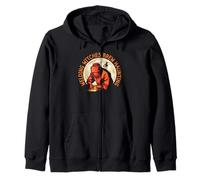 Welding Witches Brew Haunting Sparks Spooky Welder Halloween Zip Hoodie