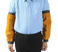 Welding Work Sleeve, Leather Welding Sleeves Arm Protector, Heat Resistant Arm Protection Covers, Arms Protector for Machinery Factory Electric Welding
