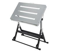 Welding Workbench Table 111x53cm Heavy Duty Portable Welding Table with Lockable Wheels, 230kg Load Capacity, Adjustable Height & 3 Tilt Angles, for Garage, Workshop & DIY Projects
