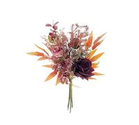 Weldomcor Rose Artificial Flowers, Silk Rose Artificial Flowers Like Real Looking Artificial Plants for DIY Wedding Bouquet Home Garden Party Hotel Office Decor Table Centrepieces, Burgundy