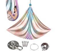 Weldphur Aerial Silk - Soft Aerial Yoga Swing,Hammock Fitness Stretch Portable Equipment for Indoor Gym Exercise Adults Women Men Kids