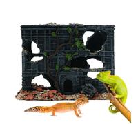Weldphur Aquarium Shrimp Cave - Fish Aquarium Decor For Betta - Environmentally Friendly Resin Reptile House Safe Hiding Place