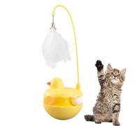 Weldphur Cat Toy | Cat Toys Interactive for Indoor | Detachable Feather Lightweight Resin Duck Shape Fun Stick for Kitten Play Indoor Outdoor Birthday Easter