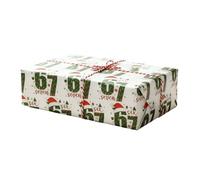 Weldphur Christmas Wrapping | Fun Number 67 Pattern Thick Decorations - Santa Christmas Wrap,for Family Friends Kids Party Jewelry Boxes Holiday Birthday Celebration Card Making