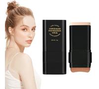 Weldphur Foundation Stick, 15g Portable Contour Foundation 15g, Double-Head Concealer Cream, Long-lasting Facial Primer for Girls