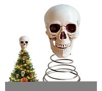 Weldphur Halloween Tree Ornaments,Scary Festive Decor Skull Topper Tree Decor - Horror Treetop Decoration for Businesses Rental Bedroom Hotel Restaurant Apartment Living Room