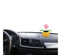 Weldphur Happy Dancing Solar Flower - Dancing Flowers Solar Powered Car Dashboard Toy | Car Dashboard Decor Powered, Portable Ornament for, Desk, Bedroom