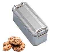Weldphur Metal Cookies Tins, Cake Storage Tin, Rectangular Tinplate Box, Cookies Storage Box, Decorative Snack Tin, Rectangular Tin Boxes With Lid For Cookie, Candy, Snack, Chocolate