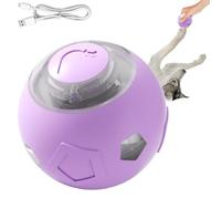 Weldphur Moving Dog Ball,Interactive Cat Ball Rolling Dog Toys | Quiet Exercise Pet Supplies with LED Lights, Puppy Games Kitten Toys Enrichment for Indoor Cats
