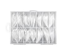 Weldphur Nail Forms,Clear Assorted Crack-Resistant,Nail Forms for Eagle Claw | for Home Salon Everyday Wear Studio Beginners Women Mother Professionals