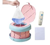 Weldphur Portable Toilet for Kids,Quick Cleaning Foldable Trainer - Portable Kids Toilet | for Children Boys Indoor Outdoor Car Traveling Camping Park Outings