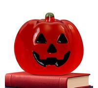 Weldphur Pumpkin Decor | Miniature Luminous Pumpkin Figurine,Resin Figurines Decoration Ornament for Indoor Tabletop Garden Desk Party Holiday Seasonal Halloween Festive Atmosphere Creation