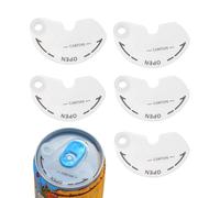 Weldphur Soda Can Lids, 5X Compact Leak-Proof Drink Can Protective Cover, Drink Lid Protector Dustproof Beer Can Covers for Soda, Beer, Beverage, Juice