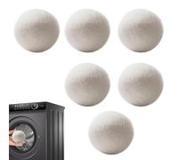 Weldphur Wool Dryer Balls,Sheet & Fabric Softener Set of 6 - Dryer Balls for Laundry Reusable Anti Clothing Static and Shorten Drying Time