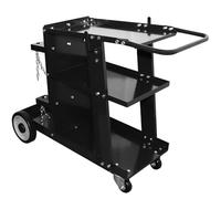 Weldpro 3-Tier Heavy Duty Welding Cart, Welder Cart for MIG/TIG Welder & Plasma Cutter, 400Lbs Capacity Rolling Welding Trolley with 360°Swivel Wheels & Safety Chains