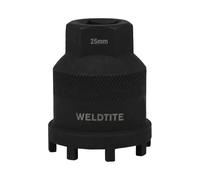 WELDTITE 8 Notch BB Lockring Remover, 25mm Socket, 1/2" Drive