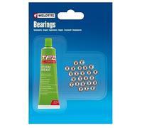 Weldtite Ball Bearings and Grease (36 Balls) - 3/16-inch,Silver