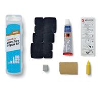 WELDTITE Puncture Repair Kit for Bike Tyre Inner Tubes - Comprehensive & Easy to Use - Includes 8 Rubber Patches, 5 g Solution, Sandpaper, Chalk & Crayon