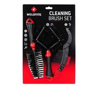 WELDTITE Cleaning Brush Set for Bikes - Includes Sprocket, Cone & Diamond Brushes